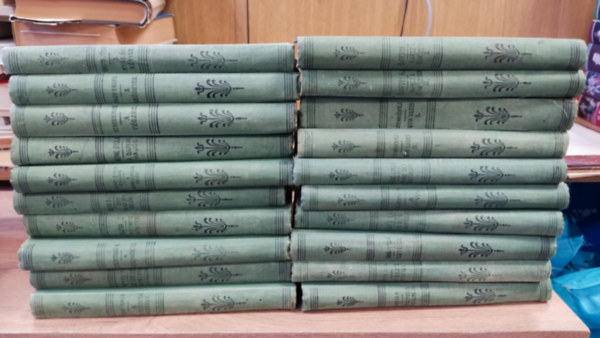 Magyar Kereskedelmi K�zl�ny sorozat (20 k�tet): A ny�r�di k�ny�r + A Ge�dhyek + A v�gzet + A dunai haj�s +  A leghatalmasabb �rz�s + Egy nemes csal�d t�rt�nete + J�t�kok k�nyve + A tisztess�g nev�ben + A malomherceg + A malomherce