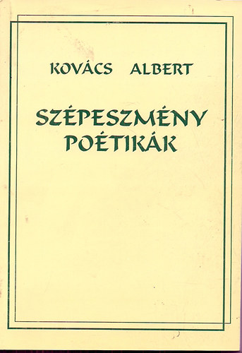 Kovcs Albert - Szpeszmny potikk