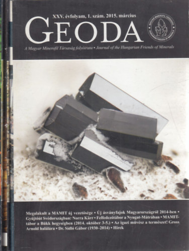 Geoda folyirat 2015/1-3. (teljes vfolyam, 3 db. lapszm)- A Magyar Minerofil Trsasg folyirata