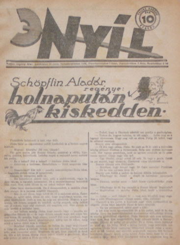 Dr. Szántó Andor (szerk.) - Nyíl II. évfolyam 26. szám