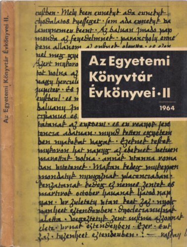 M�trai-T�th-V�rtesy - Az Egyetemi k�nyvt�r �vk�nyvei II 1964.