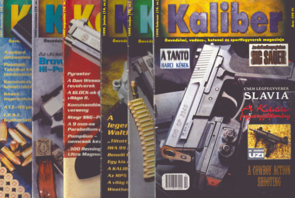Kalm�r Zolt�n  (f�szerk.) - Kaliber 1999/2., 5., 6., 8. 11., 12. sz�mok (6 db)
