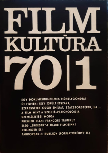 Filmkult�ra 70 teljes �vfolyam (1-6)