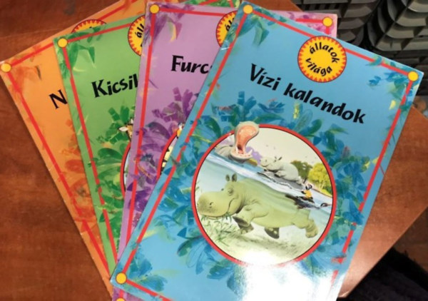 Tony Wolf  (ill.) Ball�r Piroska (ford.) - �llatok vil�ga: V�zi kalandok - Nagymacsk�k - Furcsa figur�k - Kicsik �s nagyok