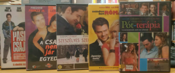 Josh Duhamel, Elisha Cuthbert, Freddie Prinze Jr., Jason Biggs Estella Warren - 5 db romantikus film: Pót-terápia; Minden kút Rómába vezet; Szeszélyes szerelem; A csaj nem jár egyedül; Pasik és csajok (5 DVD)