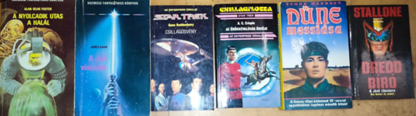 Frank Herbert, Gene Roddenberry, A. C. Crispin, James Kahn, Alan Dean Foster Neal Barrett Jr. - 6db sci-fi regny - N. Barrett Jr.-Dredd br, F. Herbert-A Dne messisa, G. Roddenberry-Csillagsvny, A. C. Crispin-Az rkkvalsg rzje, J. Kahn-A Jedi visszatr, A. D. Foster-A nyolcadik utas a hall