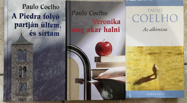 Paulo Coelho - 3db Paulo Coelho knyv: A Piedra foly partjn ltem, s srtam + Veronika meg akar halni + Az alkimista