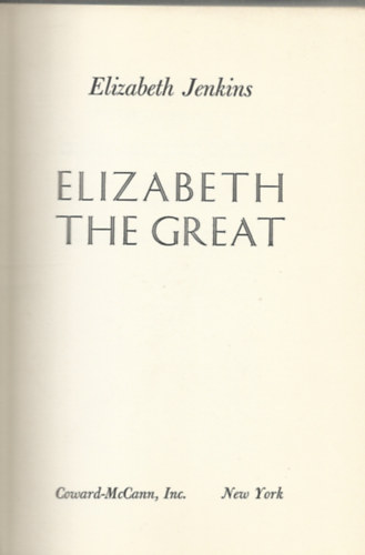 Jenkin Elizabeth - Elizabeth the Great