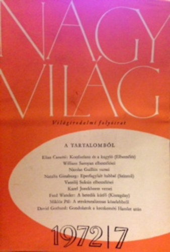 Nagy vil�g 1972/7 - Vil�girodalmi foly�irat