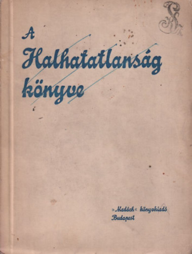 A halhatatlanság könyve