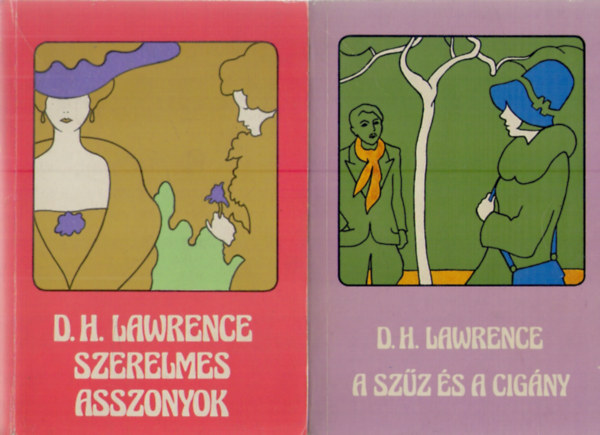 D. H. Lawrence - 2 db D.H. Lawrence könyv : Szerelmes asszonyok - A szűz és a cigány