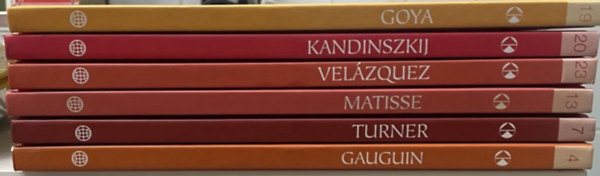 6 ktet a Vilghres Festk sorozatbl  Gauguin + Turner + Matisse + Velzquez + Kandinszkij + Goya