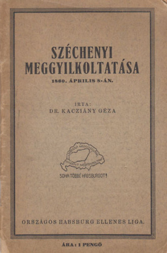 Dr. Kacziny Gza - Szchenyi meggyilkoltatsa 1860. prilis 8-n