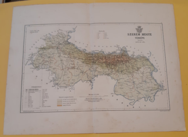 G�nczy P�l - Kogutowicz Man� - Szer�m Megye t�rk�pe