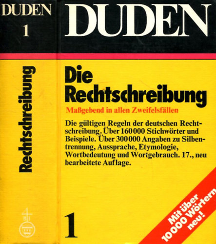Prof. Dr. Dr. Wolfgang Mller, Prof. Dr. Paul Grebe, Dr. Rudolf Kster Gnther Drosdowski - Duden 1 - Die Rechtschreibung