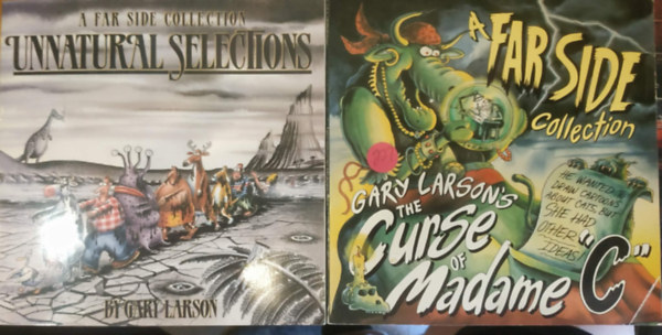 Gary Larson - 2 db A Far Side Collection: Unnatural Selections + The Curse of Madame "C"