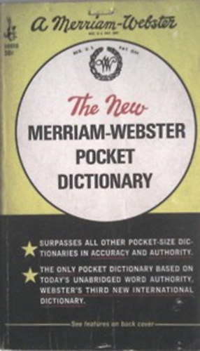 The new Merriam-Webster pocket dictionary