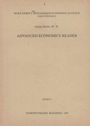 Vrs Ferenc - Advanced Economics Reader