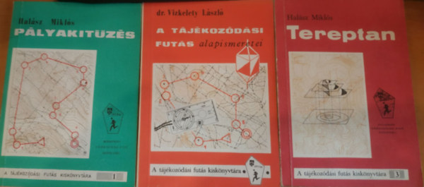 Dr. Halász Miklós Vizkelety László - 3 db A tájékozódási futás kiskönyvtára: Pályakitűzés + A tájékozódási futás alapismeretei + Tereptan