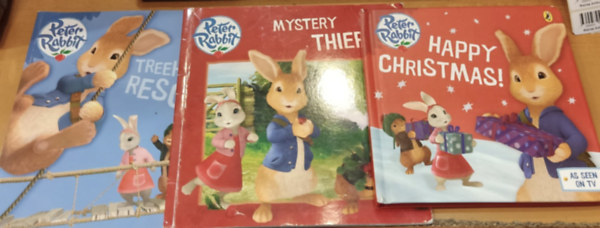 Frederick Warne & Co. - 3 db Peter Rabbit: Happy Christmas! + Mystery Thief! + Treehouse Rescue! (As seen on TV)