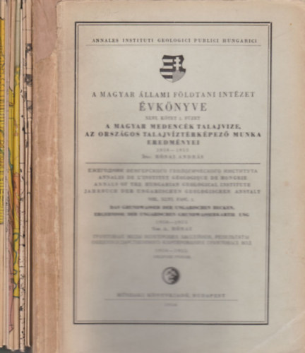 Rnai Andrs - A magyar medenck talajvize, az orszgos talajvztrkpez munka eredmnyei 1950-1955 (A Magyar llami Fldtani Intzet vknyve XLVI. ktet, 1. fzet)