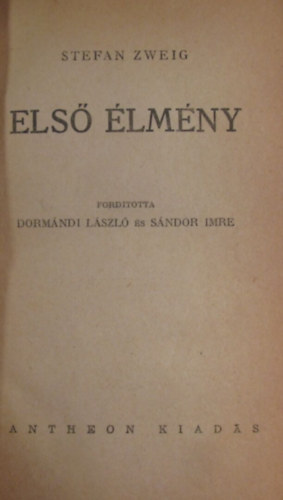 Stefan Zweig - Els� �lm�ny
