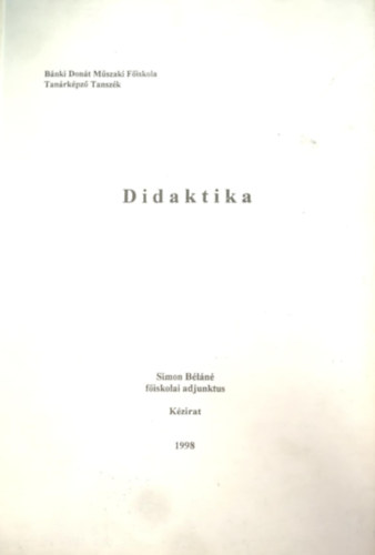 Simon Bln - Didaktika (kzirat)