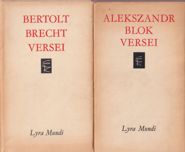 �prily Lajos  (ford.) - 4 db verses k�tet ( Lyra Mundi ) Alekszandr Blok versei + Bertold Brecht versei + Slowacki versei + Mihail Lermontov versei