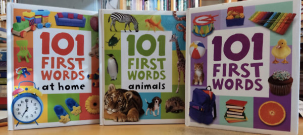 Hinkler Books - 3 db 101 First Words + 101 First Words animals + 101 First Words at Home