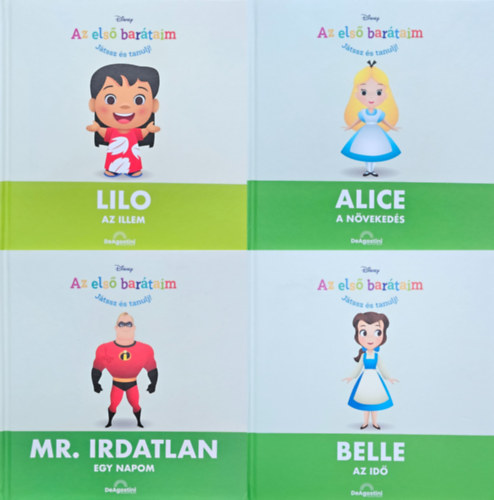 4 db a Disney - Az els� bar�taim - J�tssz �s tanulj!  sorozatb�l: Az illem + A n�veked�s + Egy napom + Az id� (77., 78., 79., 80. r�sz)