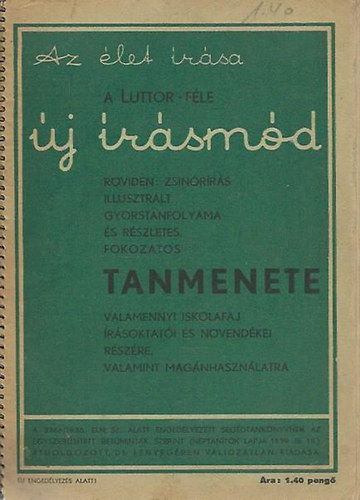 Szerzi Kiads - A Luttor-fle j rsmd tanmenete