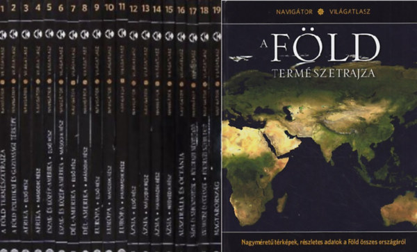 Nahuel Sugobono (Szerk.) - Navigátor világatlasz 1-19. (teljes sorozat) - Metropol könyvtár