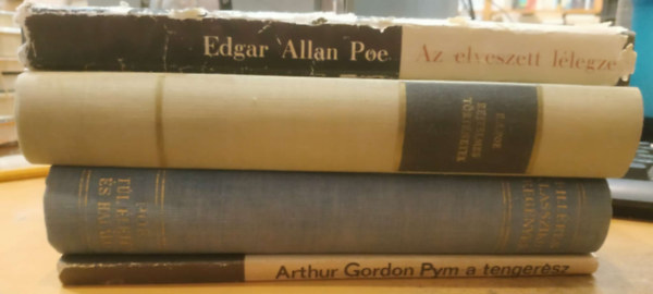 Edgar Allan Poe - 4 db E. A. Poe: Az elveszett l�legzet + Arthur Gordon Pym, a tenger�sz + Rejtelmes t�rt�netek + T�l �leten �s hal�lon