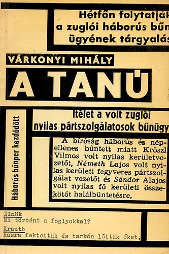 Vrkonyi Mihly - A tan