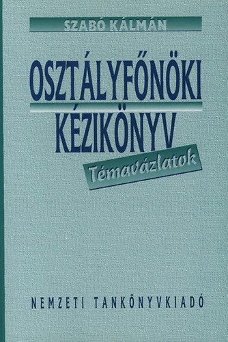 Osztályfőnöki kézikönyv