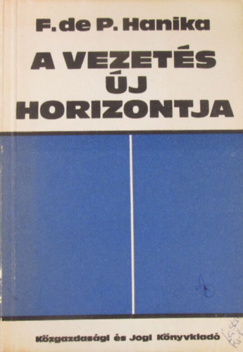 F. de P. Hanika - A vezets j horizontja