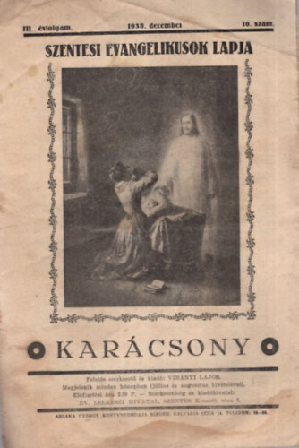 Virnyi Lajos - Karcsony - Szentesi Evangelikusok Lapja - III. vfolyam 1938. december - 10. szm