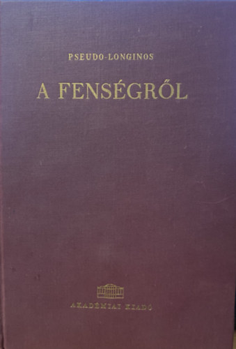 Pseudo-Longinos - A fenségről