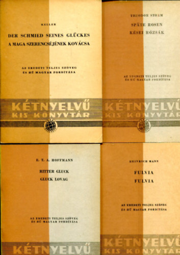 Több szerző - 4 db Kétnyelvű kis könyvtár (német - magyar nyelvű)