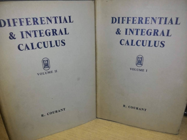 R. Courant - Differential and Integral Calculus I-II.