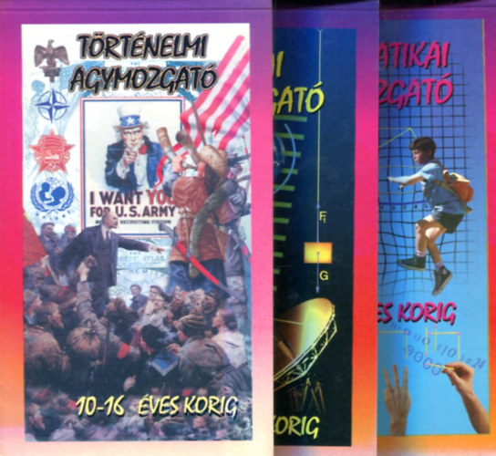 T�bb rendez� - 3 db "Agymozgat�" f�zet: T�rt�nelmi - Matematikai - Fizikai (10 - 14-16 �ves korig)