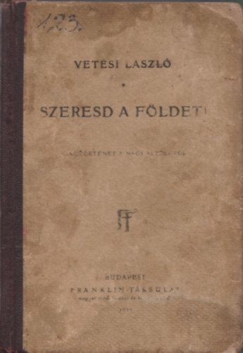 Vetési László - Szeresd a földet! Igaz történet a nagy Alföldről (A magyar paraszti élet és az Alföld világa, szociográfiai jellegű írás)