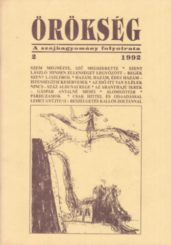 rksg - A szjhagyomny folyirata 1992/2.