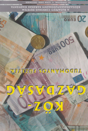 K�zgazdas�g - Tudom�nyos f�zetek III. �vf. 4. sz�m 2008. december