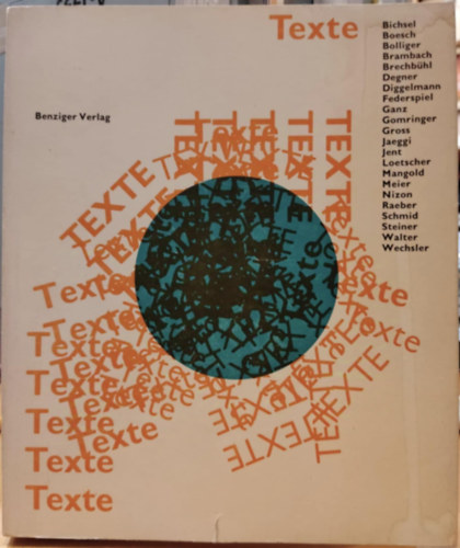 Hugo Leber - Texte - Prosa Junger Schweizer Autoren (Sz�vegek - Fiatal sv�jci szerz�k pr�z�ja)(Benziger Verlag)