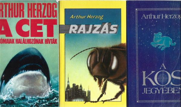 Arthur Herzog - 3 db k�nyv, A cet, Rajz�s, A kos jegy�ben