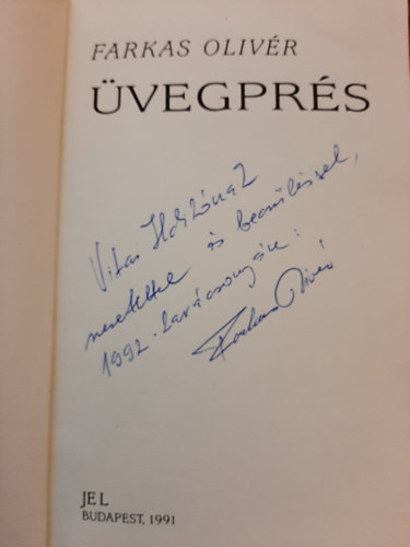 Farkas Olivr - vegprs