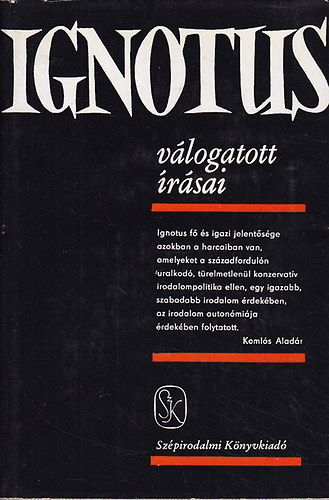 Ignotus - Ignotus vlogatott rsai