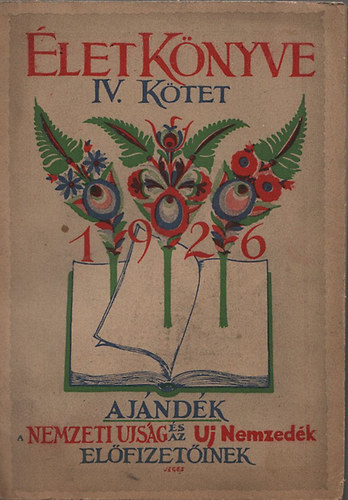 �let k�nyve IV.k�tet 1926