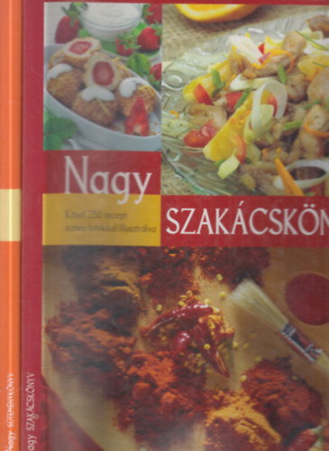 Korp�di P�ter-Patyi �rp�d Gabula Andr�s-Halmos Monika - 2 db. gasztron�miai album (Nagy szak�csk�nyv + Nagy s�tem�nyk�nyv)